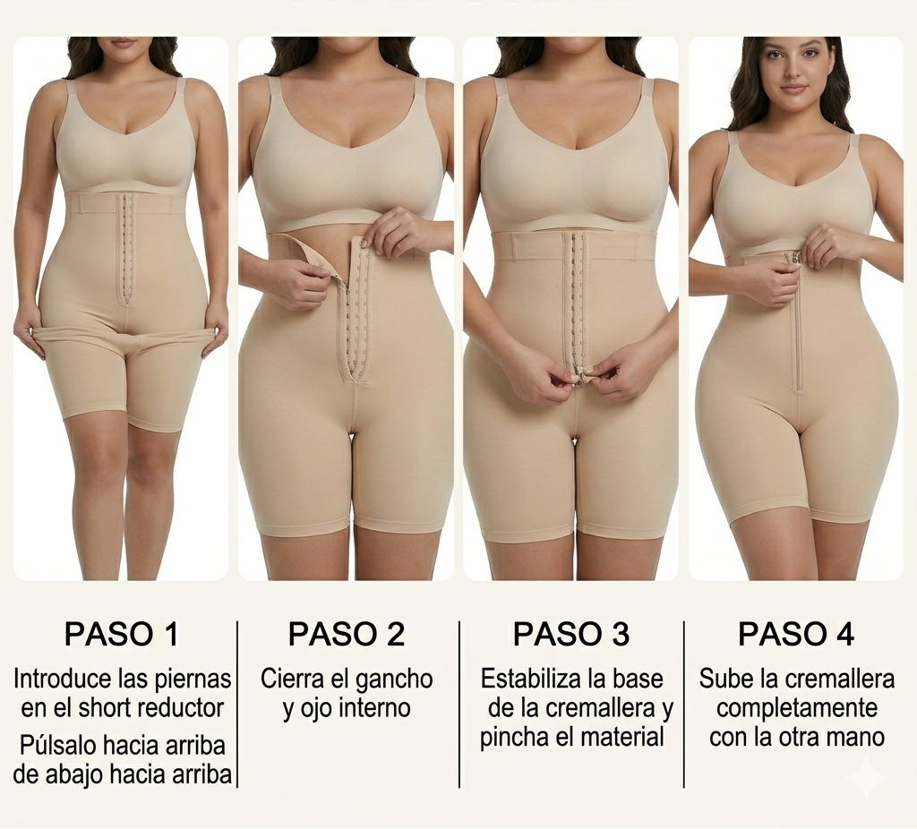 Biker moldeador con faja que define cintura y realza tus glúteos al instante | HOY 40% OFF + ENVÍO GRATIS