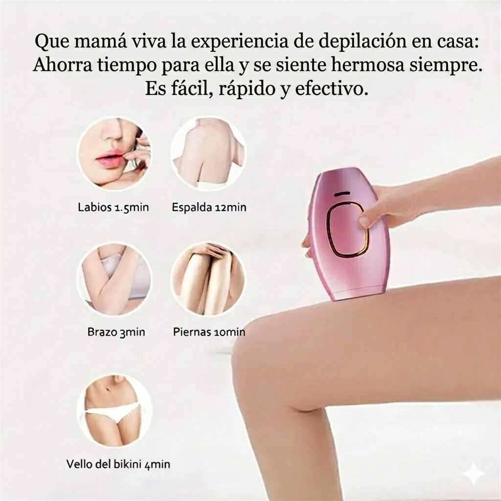 🎁 Combo mamá radiante: Depiladora portátil + cosmetiquera con espejo LED | 50% OFF